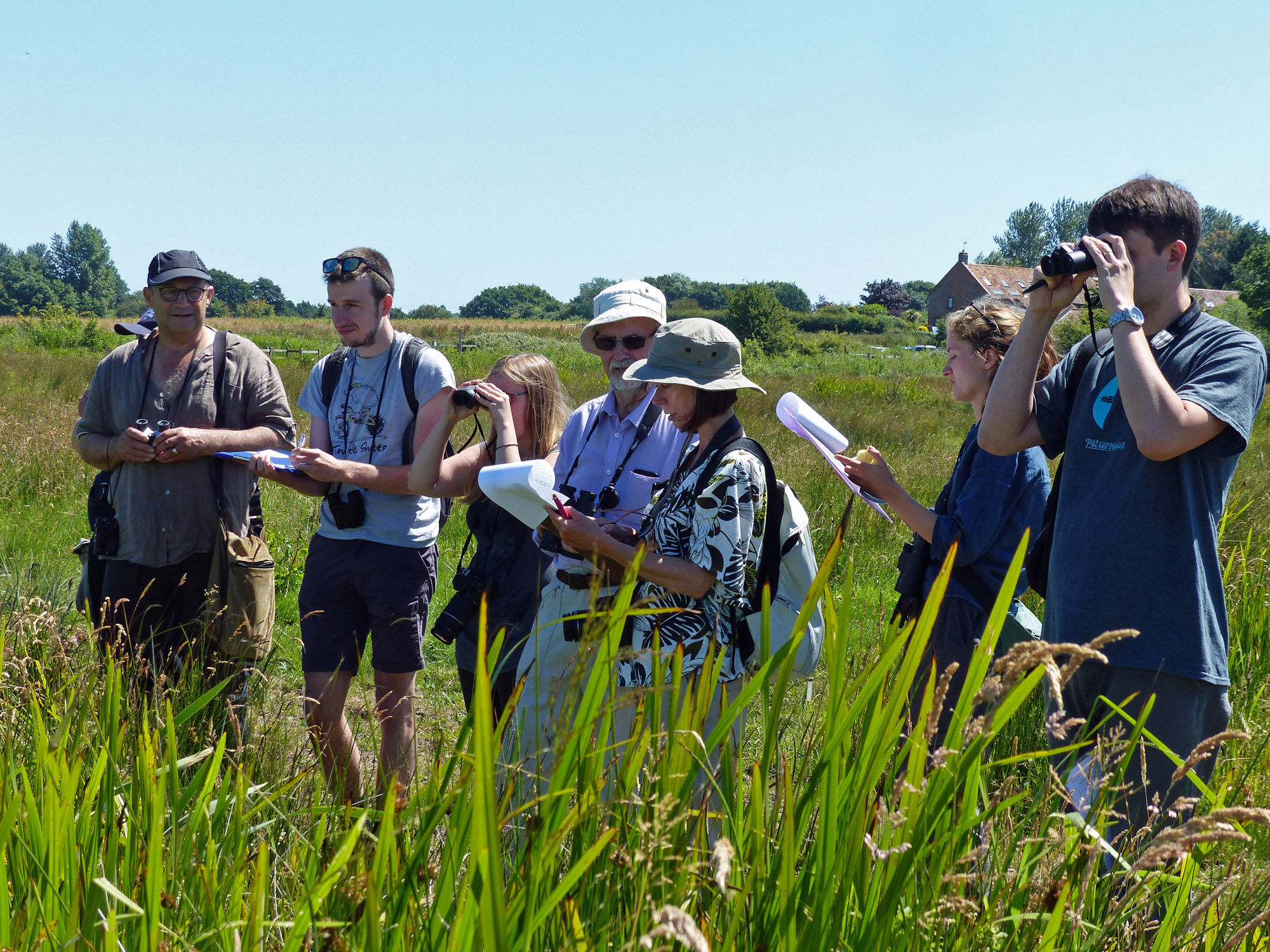 Some of the Carlton Marshes surveyors training in 2018