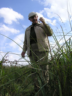 The late and great arachnologist and conservationist Dr Eric Duffey on a visit to Redgrave & Lopham Fen in 2004